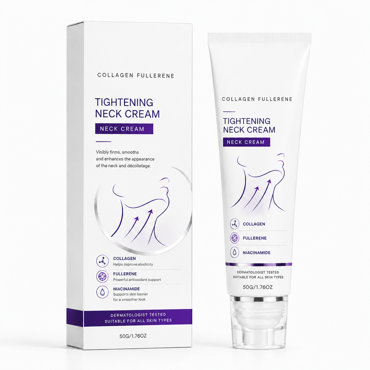 ✨ Instant Neck Lift Cream — 🧴 Infused with Retinol & Hyaluronic Acid | Firms the Neck, Reduces Wrinkles & Double Chin