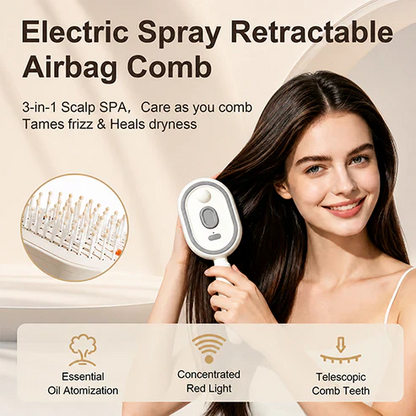 LAST DAY - BUY 1 GET 1 FREE 😍 Essential Oil Mist Air Cushion Massage Comb Self Cleaning Anti Static Hair Care Brush