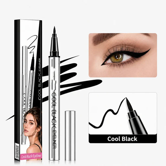 ✨ Cool Black Eyeliner — ✒️ Quick-Drying & Waterproof | Ultra-Fine Tip, Long-Lasting Wear, Smudge-Proof Definition for Sharp, Bold Eyes Wear, Smudge-Proof Definition for Sharp, Bold Eyes