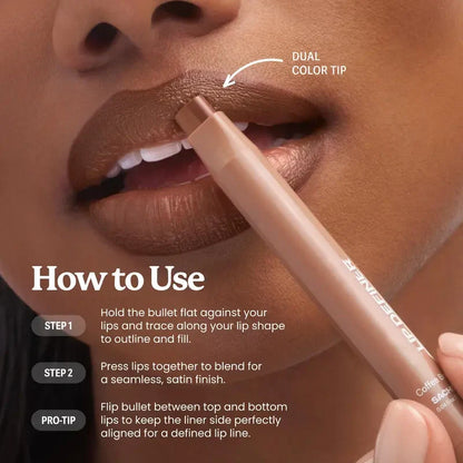DoubleDown Lip Definer - 2-in-1 Lip Liner & Balm