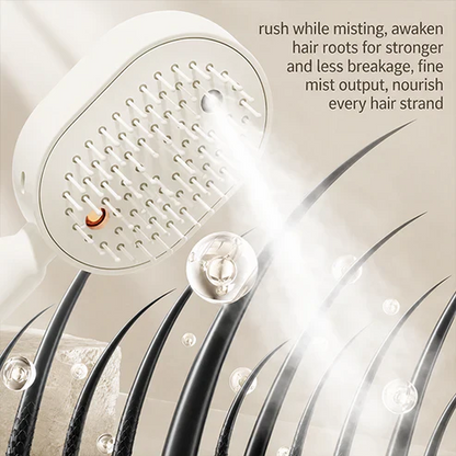 LAST DAY - BUY 1 GET 1 FREE 😍 Essential Oil Mist Air Cushion Massage Comb Self Cleaning Anti Static Hair Care Brush