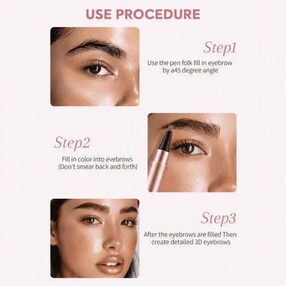 Waterproof Micro-Fork Eyebrow Pencil