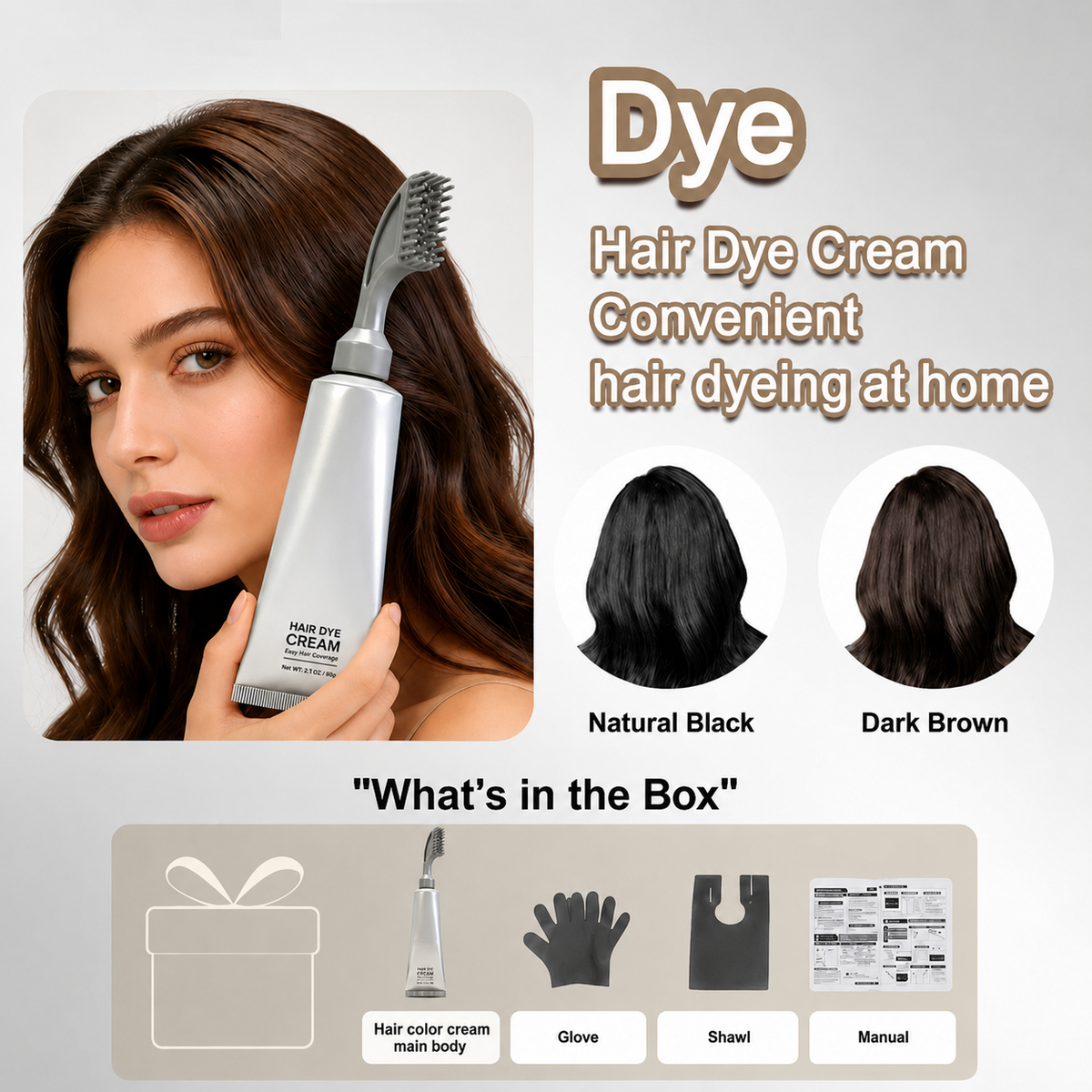 LAST DAY - BUY 1 GET 1 FREE✨ Hair Dye Comb / Hair Dye Cream