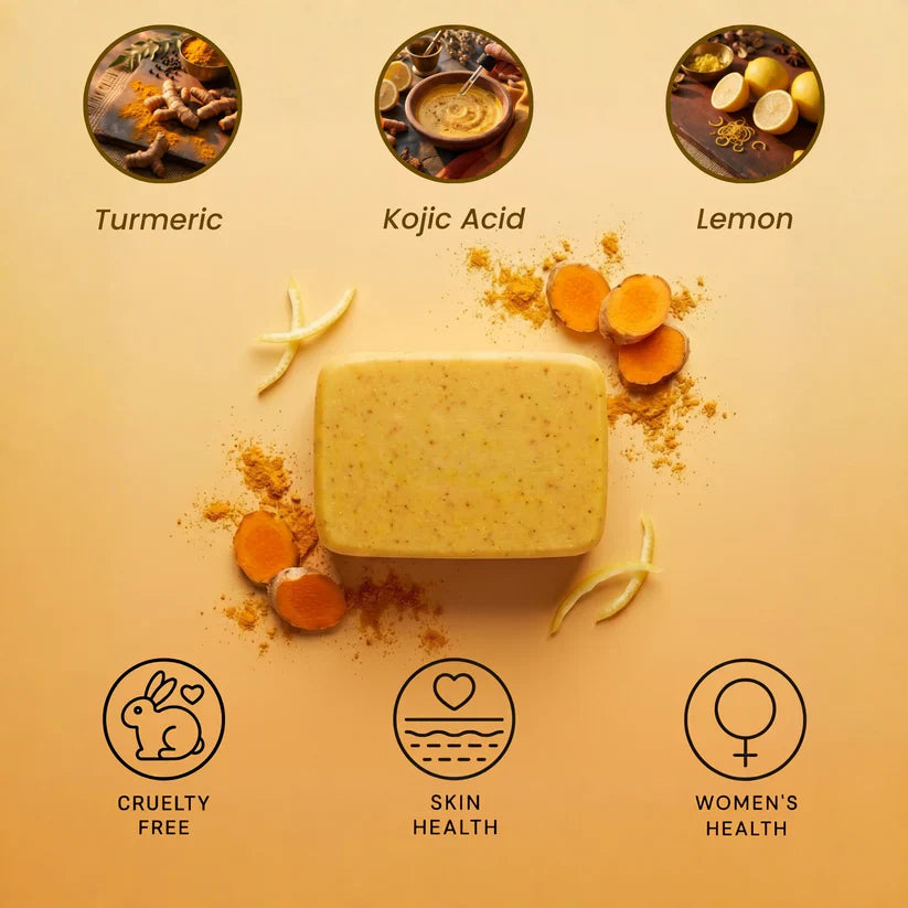 ✨lemon turmeric — 🧴kojic acid brightening soap