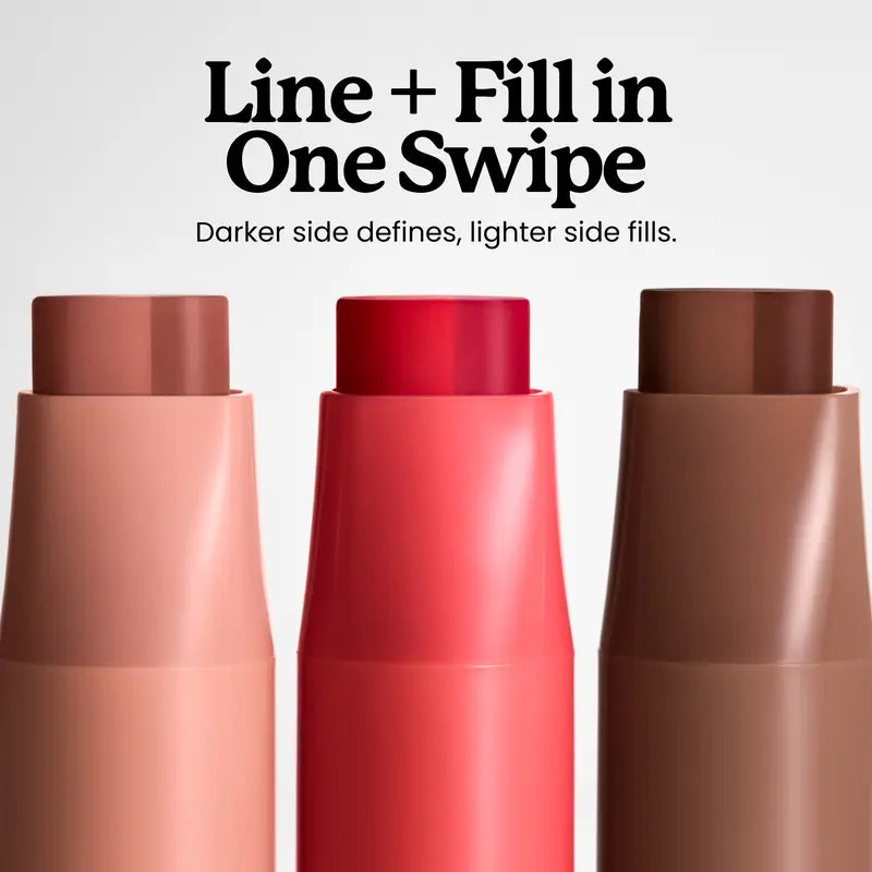 DoubleDown Lip Definer - 2-in-1 Lip Liner & Balm